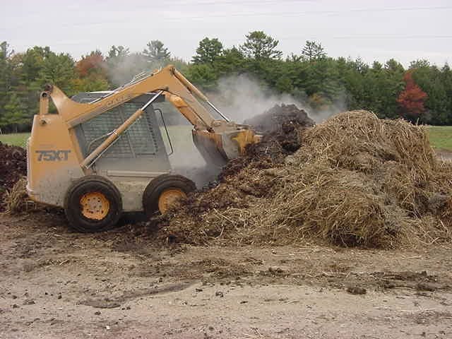 Turn the pile and add in some hay material.